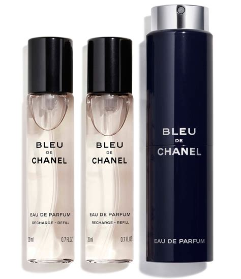 bleu de chanel size comparison|chanel mademoiselle travel refill.